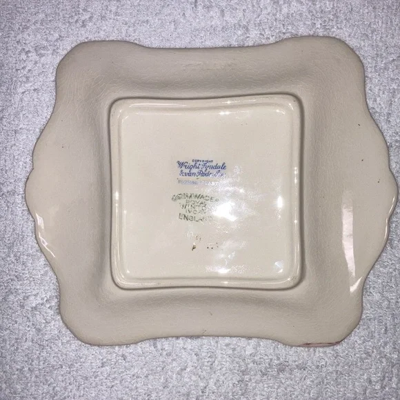 Grimwades royal wonton ivory floral feast small tray saville/lugged - Picture 3 of 7